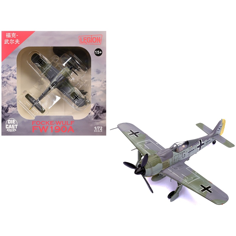 Focke-Wulf Fw 190A Aircraft “14-Victory Ace Hauptmann Wilhelm Gath Stab/JG 26 Schlageter France” (1942) German Luftwaffe 1/72 Diecast Model Airplane by Legion