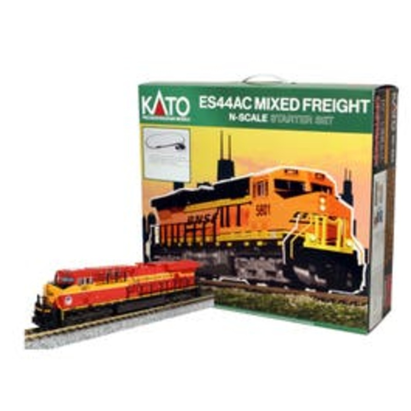 Kato 106-0026  N GE ES44C4 Gevo and Mixed Freight Starter Set  Florida East Coast