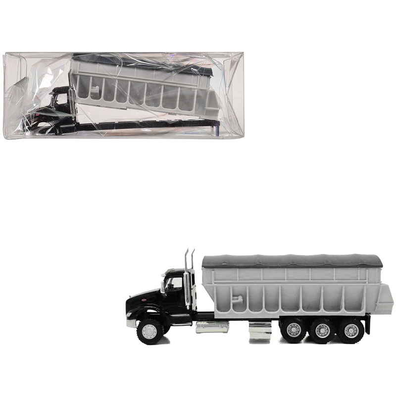 Peterbilt 579 Potato/Sugar Beet Truck Black 1/87 (HO) Plastic Model Car by Promotex