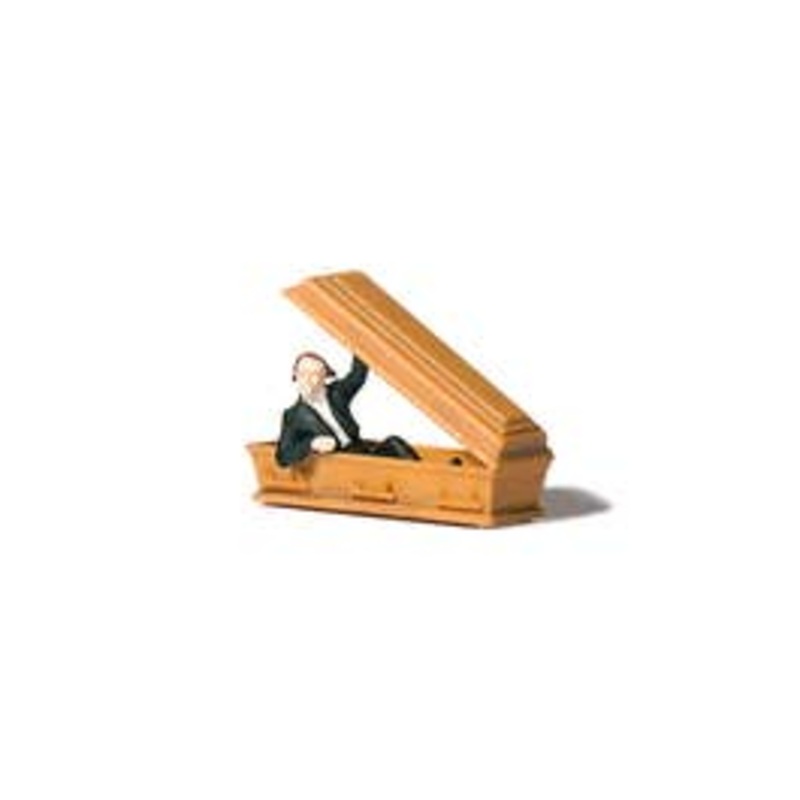 Preiser 29113  HO Vampire Holding Coffin lid