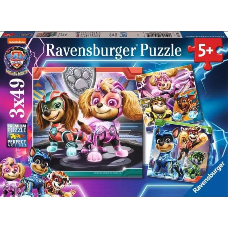 Ravensburger – Paw Patrol – The Mighty Movie (3x49pcs)