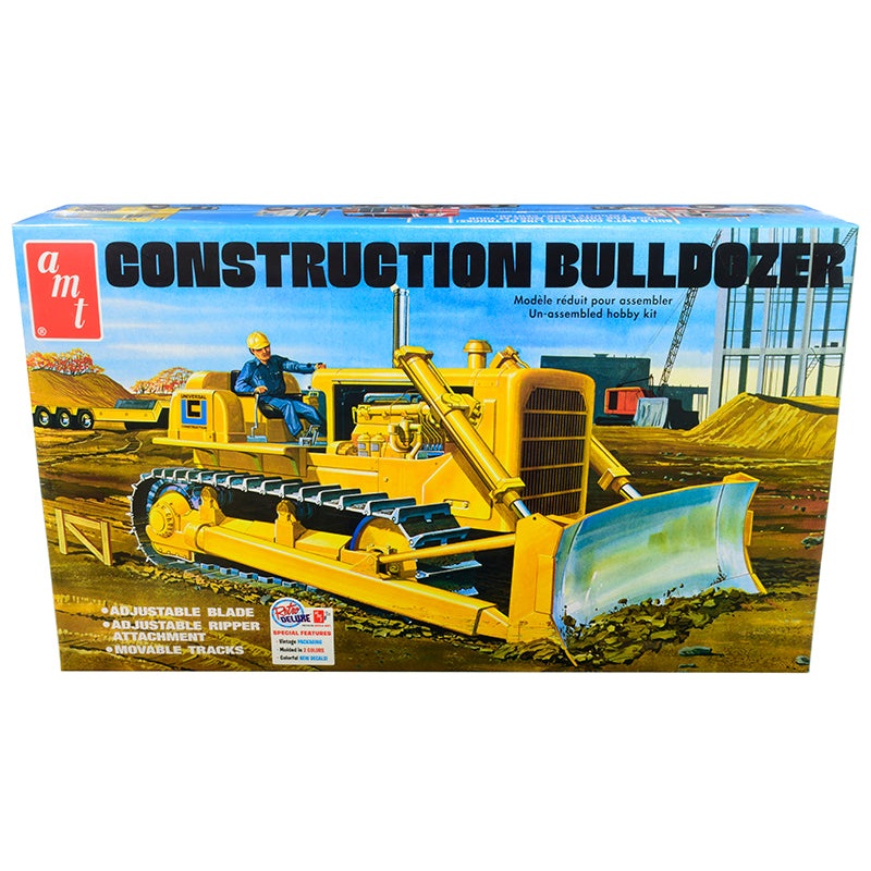 Skill 3 Model Kit Construction Bulldozer 1/25 Scale Model by AMT