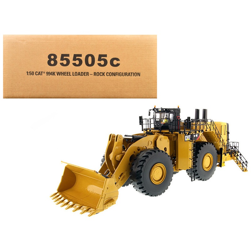 CAT Caterpillar 994K Wheel Loader with Rock Bucket and Operator “Core Classics” Series 1/50 Diecast Model  by Diecast Masters