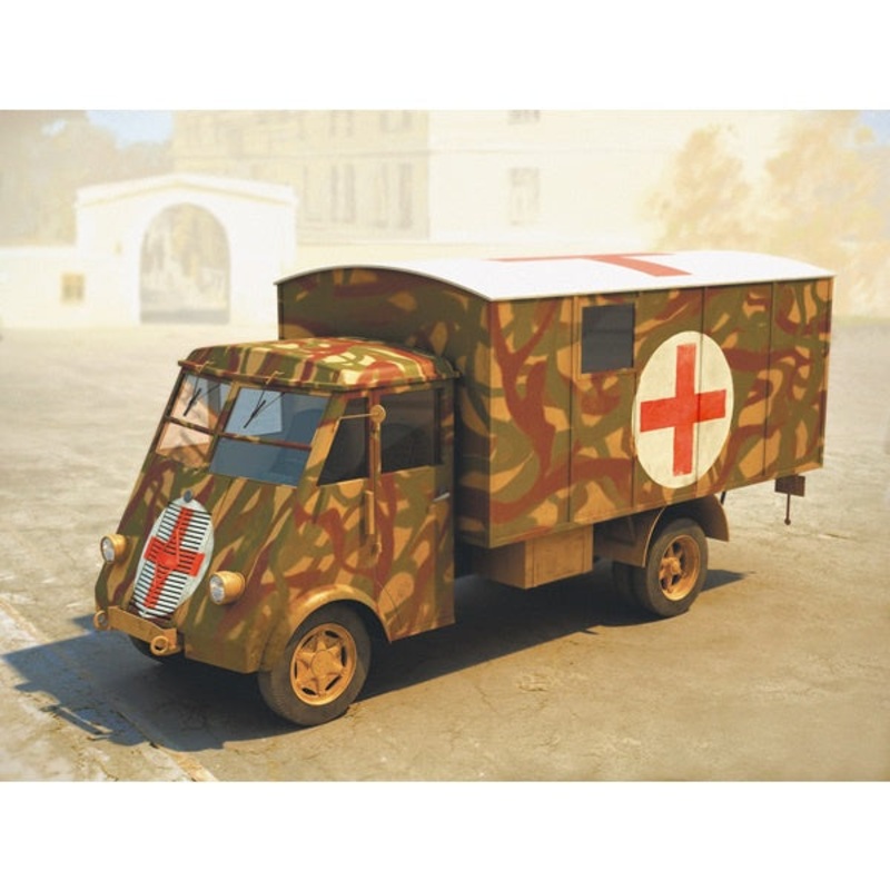 ICM – 1/35 Lastkraftwagen 3 5 T Ahn WWII German Ambulance Truck
