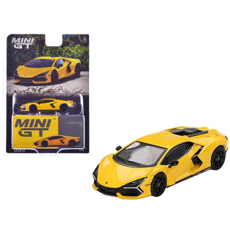 Lamborghini Revuelto Giallo (Yellow) Limited Edition 1/64 Diecast Model Car by Mini GT