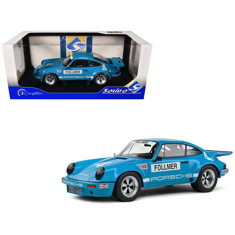 Porsche 911 RS 3.0 #4 George Follmer “IROC Riverside” (1974) “Competition” Series 1/18 Diecast Model Car by Solido