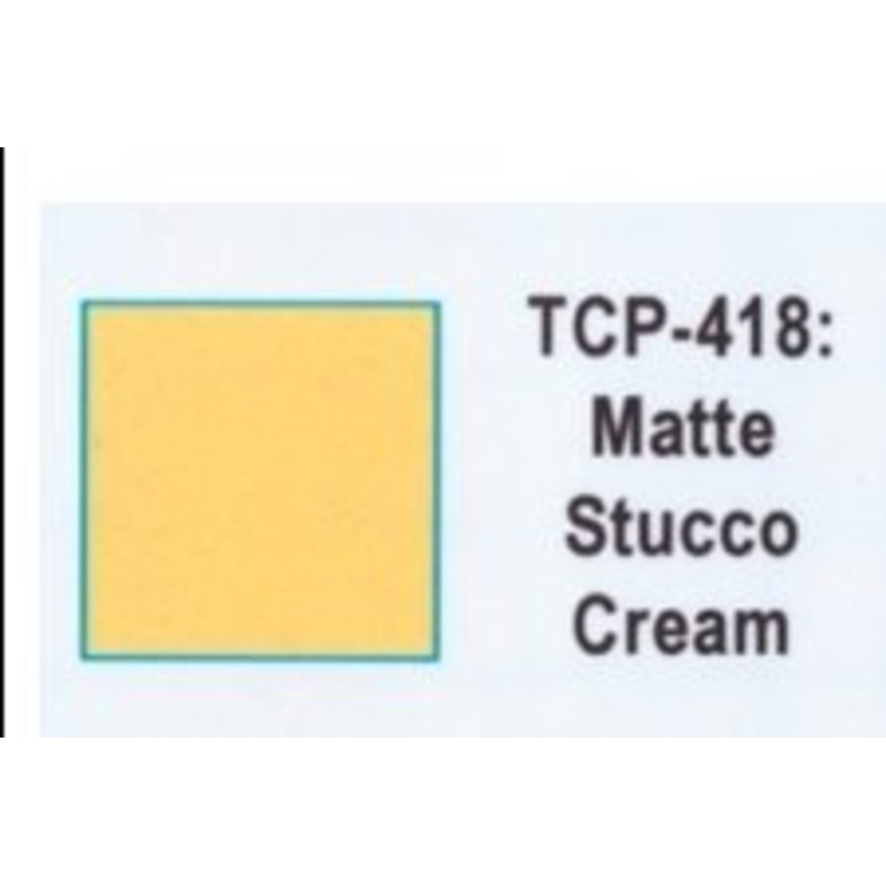 Tru Color TCP-418 Matte Cream Stucco, Paint 1 ounce