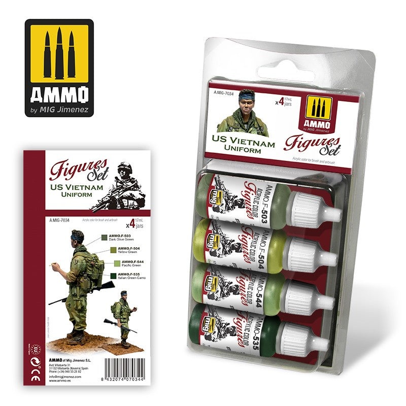 AMMO – 7034 US Vietnam Uniforms (Paint Set)