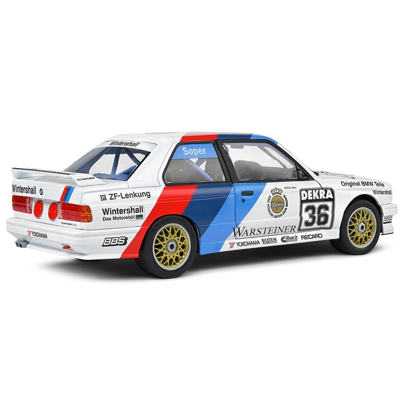 BMW E30 M3 #36 Steve Soper “DTM (Deutsche Tourenwagen Meisterschaft)” (1989) “Competition” Series 1/18 Diecast Model Car by Solido