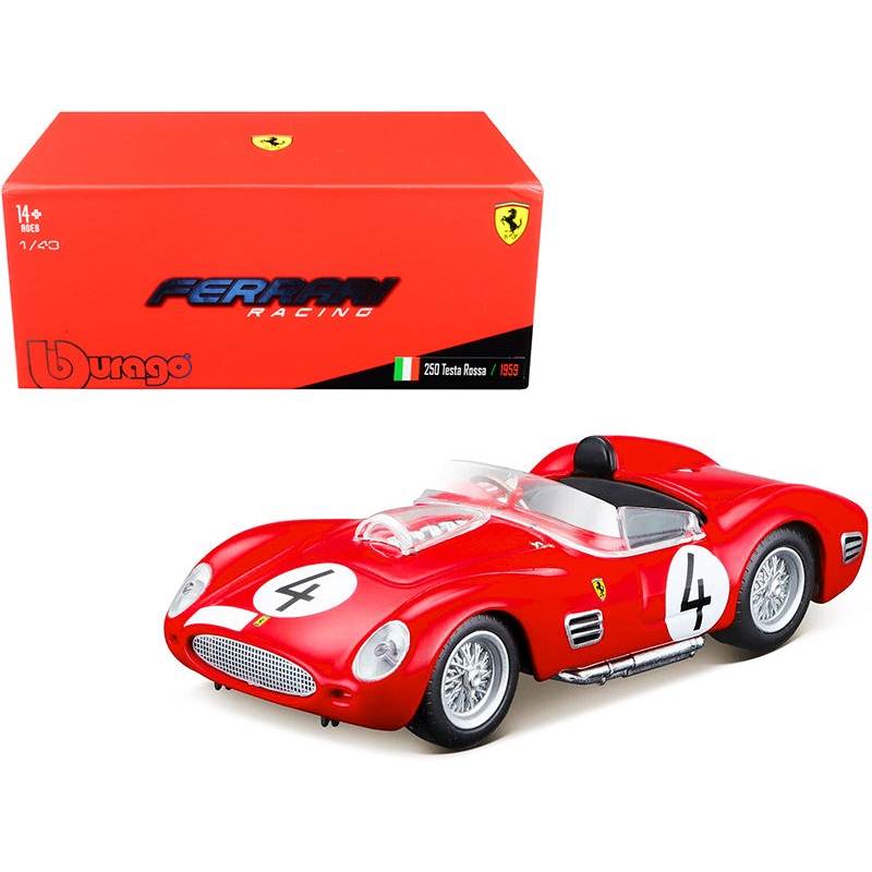 Ferrari 250 Testa Rossa #4 P. Hill – O. Gendebien Nurburgring 1000km (1959) 1/43 Diecast Model Car by Bburago