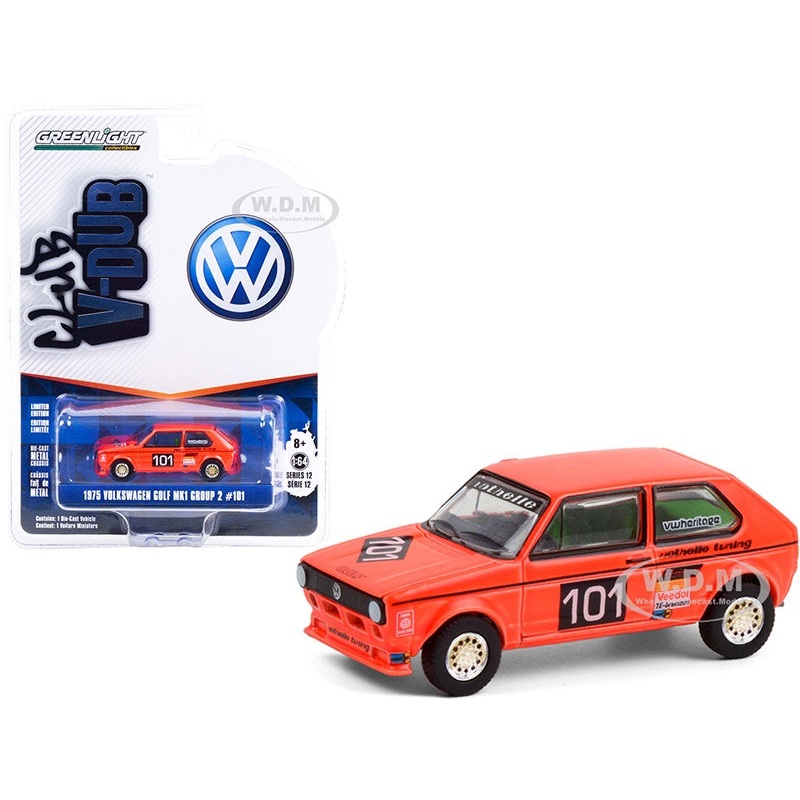 Greenlight – 1/64 Club Vee-Dub S12 1975 VW Golf Mk1 Group 2 #101