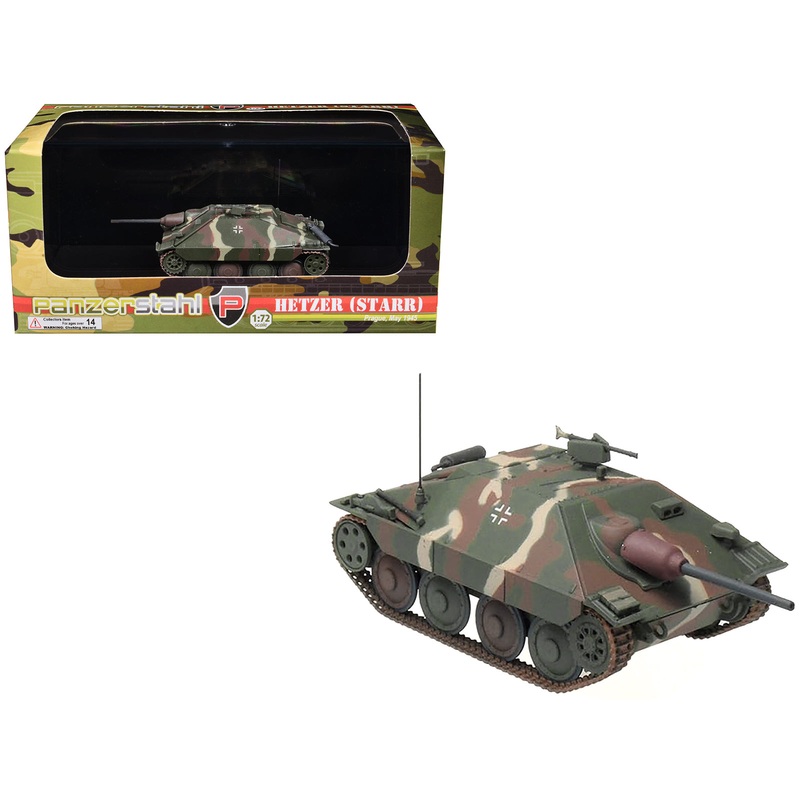 Hetzer (Starr) Tank Destroyer “Prague” (1945) German Army 1/72 Diecast Model by Panzerstahl