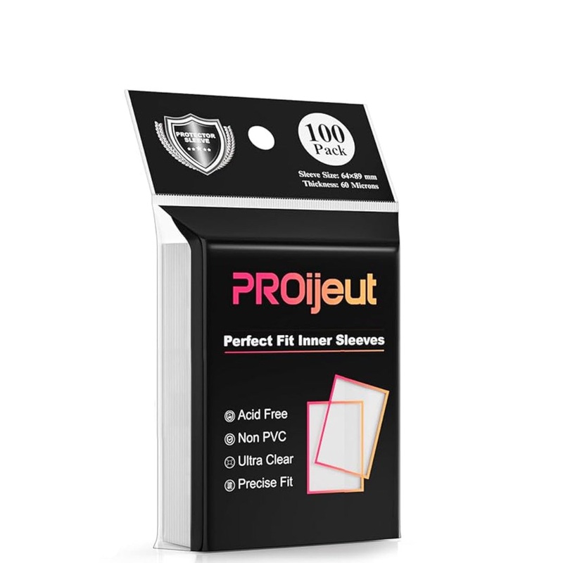 PROijeut – Inner Sleeves: 64mm x 89mm (100) 60 Microns