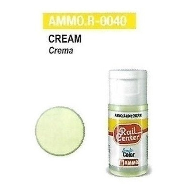 Rail Center Paint R-0040, Cream, 15ml bottle, Acrylic Paint