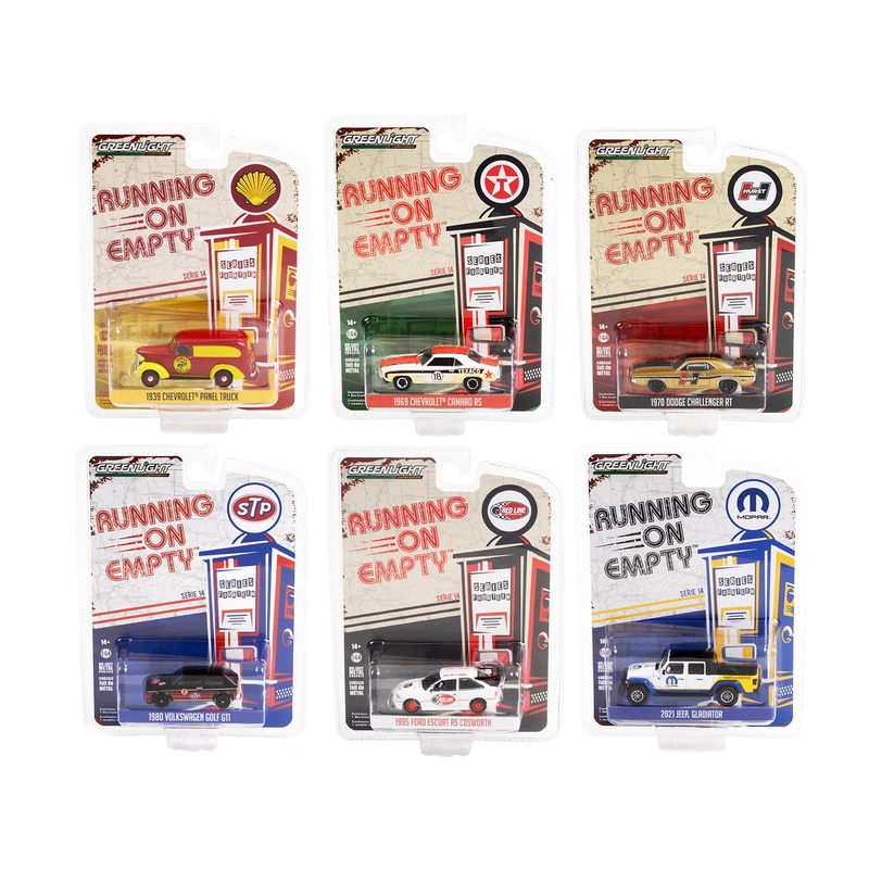 “Running on Empty” 6 piece Set Series 14 1/64 Diecast Model Cars by Greenlight