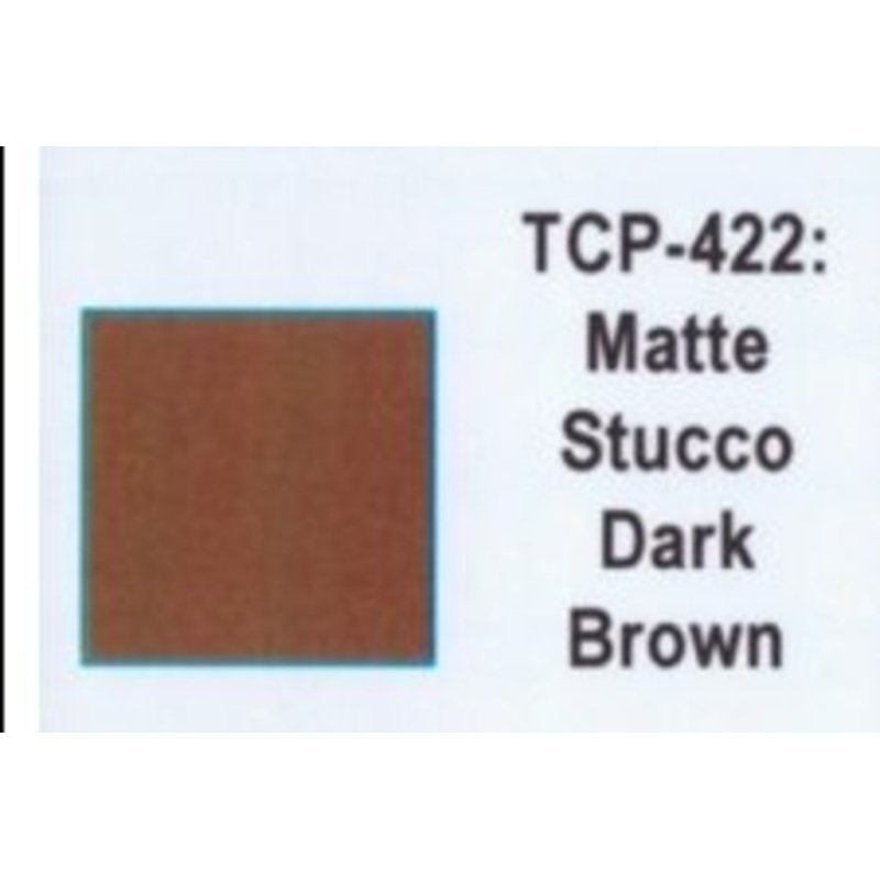 Tru Color TCP-422 Matte Dark Brown Stucco, Paint 1 ounce