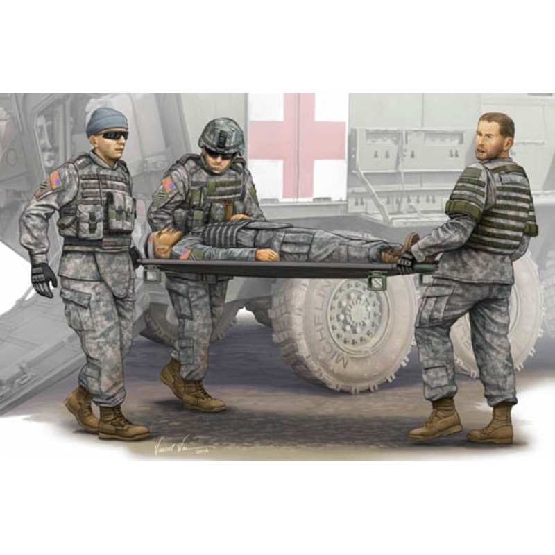 Trumpeter – 1/35 Modern U.S. Army – Stretcher Ambulance Team