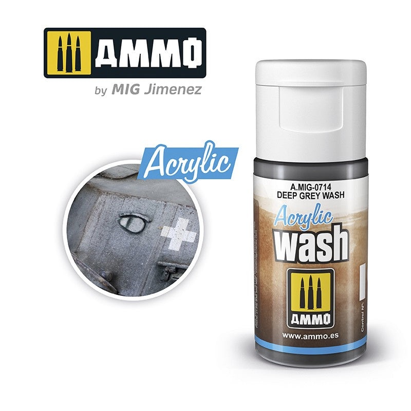 AMMO – 0714 Acrylic WASH Deep Grey