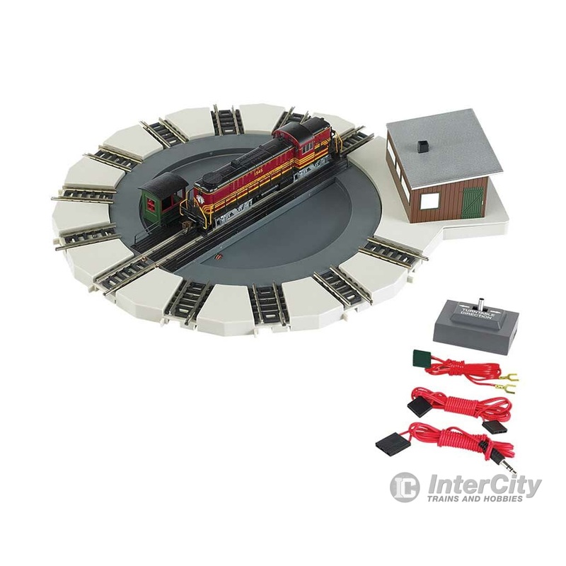Bachmann 46799 Motorized Turntable – E-Z Track(R) — Kit – 7-1/2″ 19.1cm Diameter, 5-1/2″ 14cm Bridge
