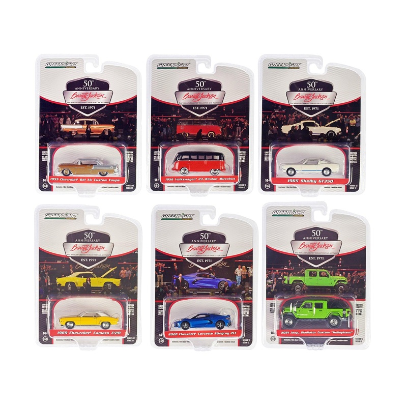 Barrett Jackson “Scottsdale Edition” Set of 6 Cars Series 12 1/64 Diecast Model Cars by Greenlight