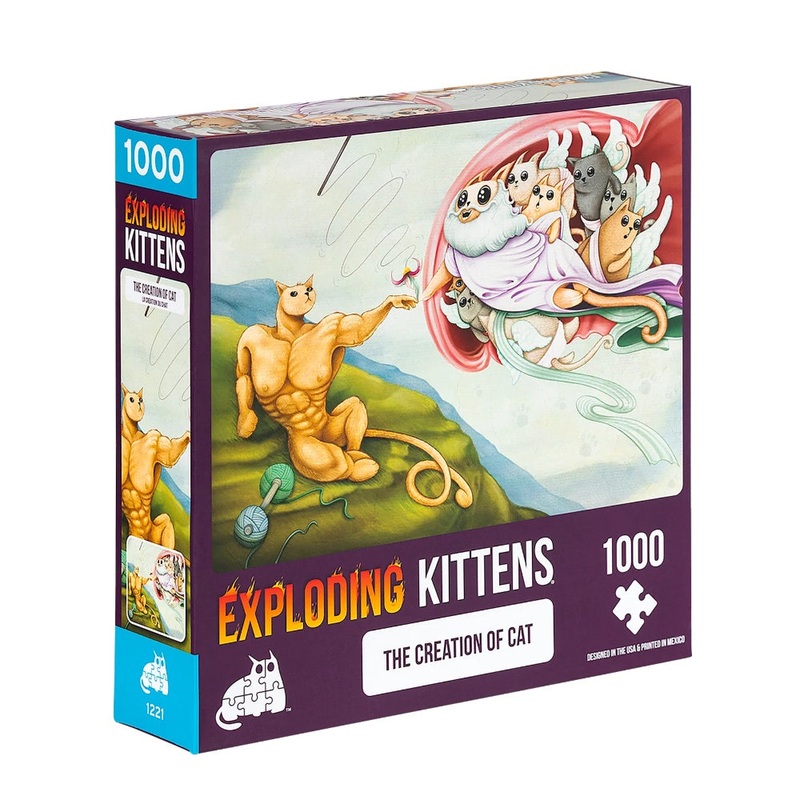 Exploding Kittens Puzzle – The Creation of Cat (1000pcs)