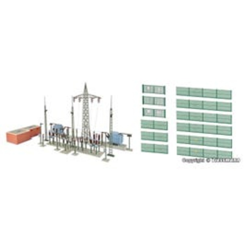 Kibri 39840  HO Electrical substation Baden-Baden with electric lightning kit