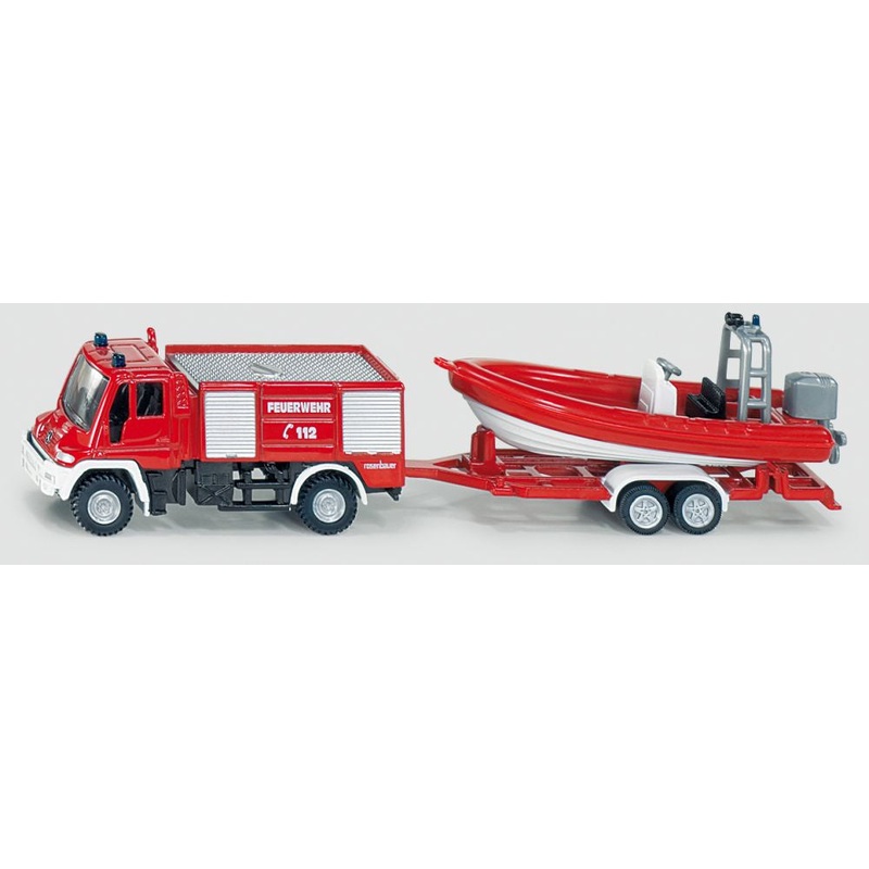 Siku – Mercedes-Benz Unimog Fire Engine W/ Boat DT