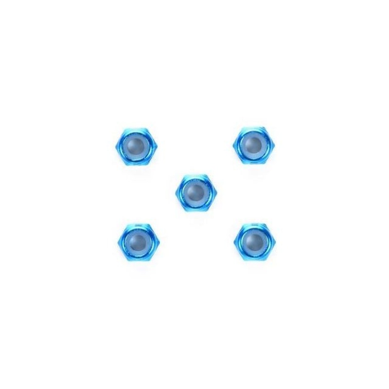 Tamiya – 3mm Thin Aluminium Lock Nut (5) Blue