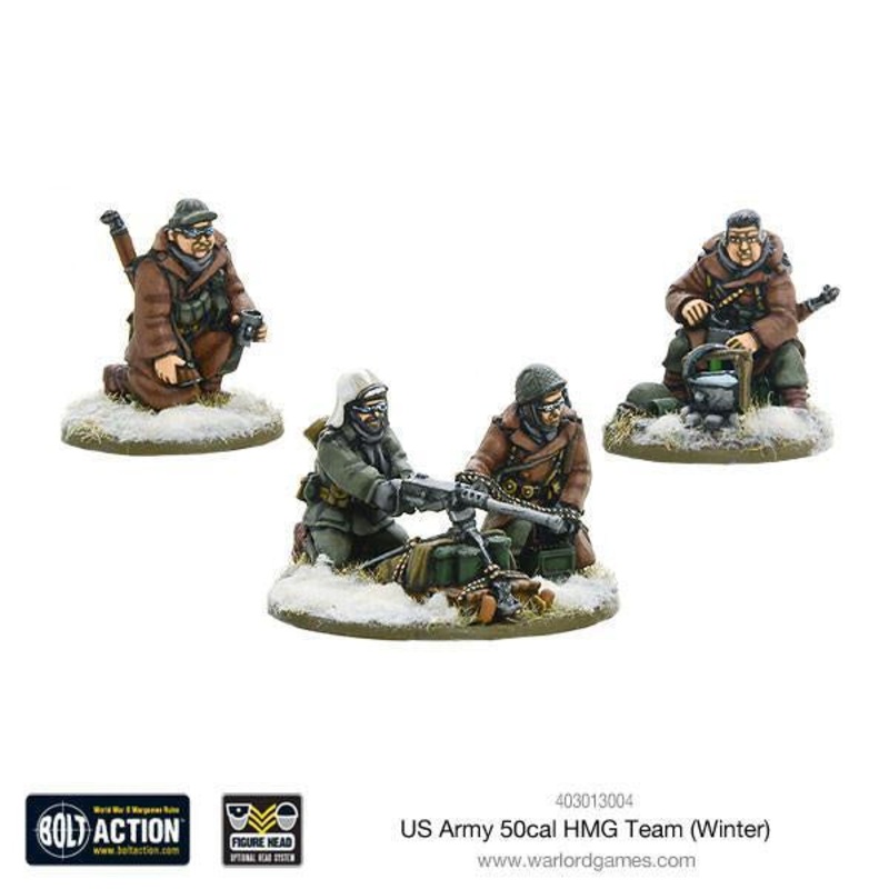 Warlord – Bolt Action  US Army 50cal HMG Team (Winter)