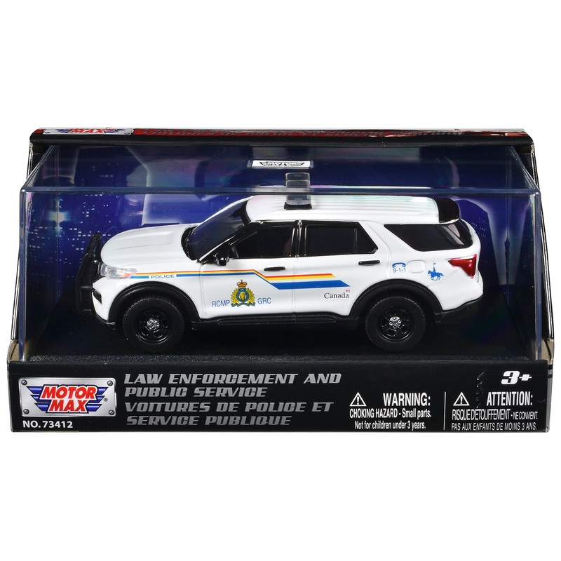 2022 Ford Police Interceptor Utility “RCMP (Royal Canadian Mounted Police)” White “Law Enforcement and Public Service” Series 1/43 Diecast Model Car by Motormax