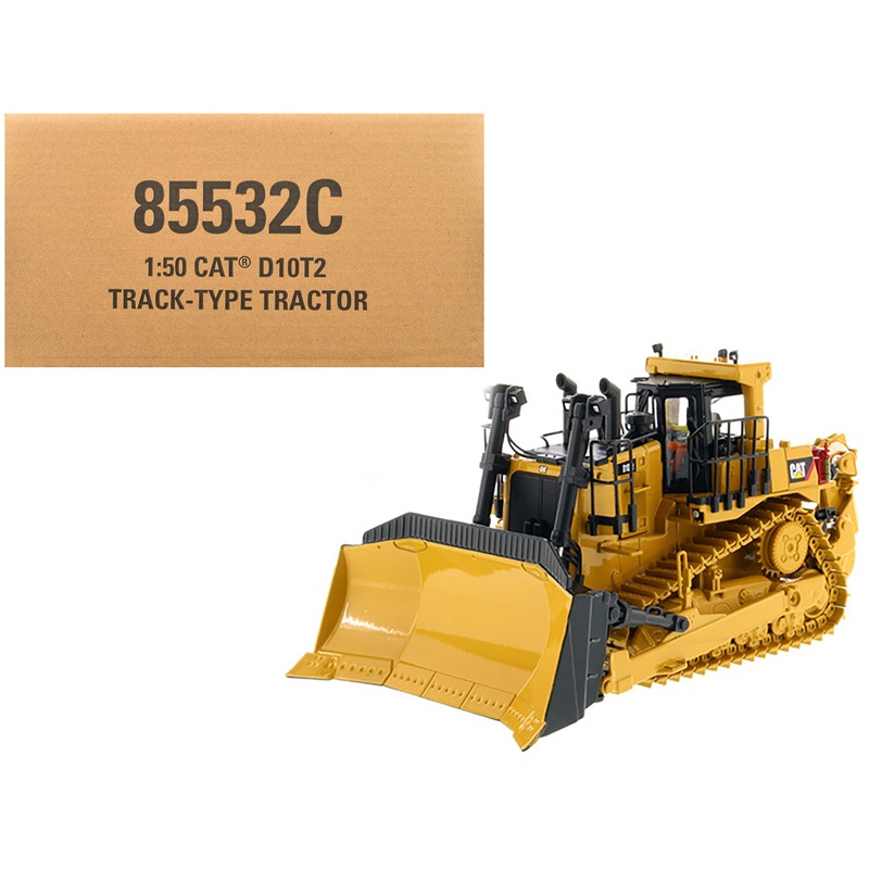 CAT Caterpillar D10T2 Track Type Tractor Dozer with Operator “Core Classics Series” 1/50 Diecast Model by Diecast Masters