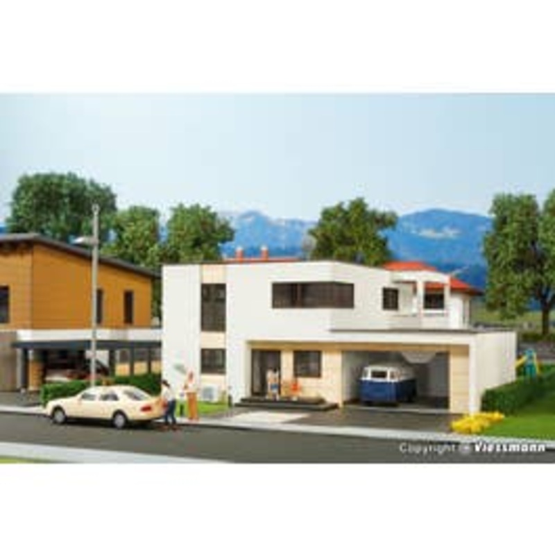 Kibri 38338  HO Cube house Anna with balcony – Polyplate kit