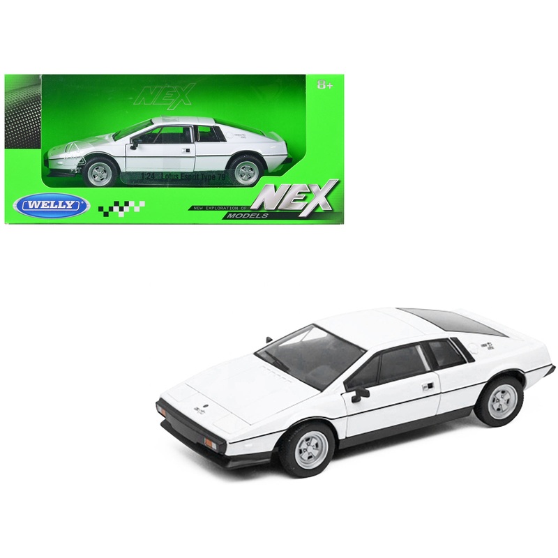 Lotus Esprit S2 Type 79 White “NEX Models” Series 1/24 Diecast Model Car by Welly