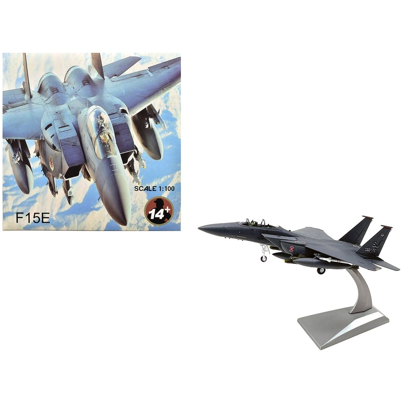 McDonnell Douglas F-15E Strike Eagle Aircraft “Lancers, 333rd Fighter Squadron 4th Fighter Wing 9th Air Force Air Combat Command Seymour Johnson Air Force Base” (2012) United States Air Force 1/100 Diecast Model Airplane
