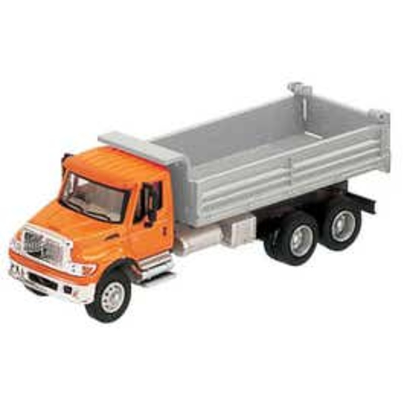 Walthers #949-11661 International 7600 3-Axle Heavy-Duty Dump Truck – Orange
