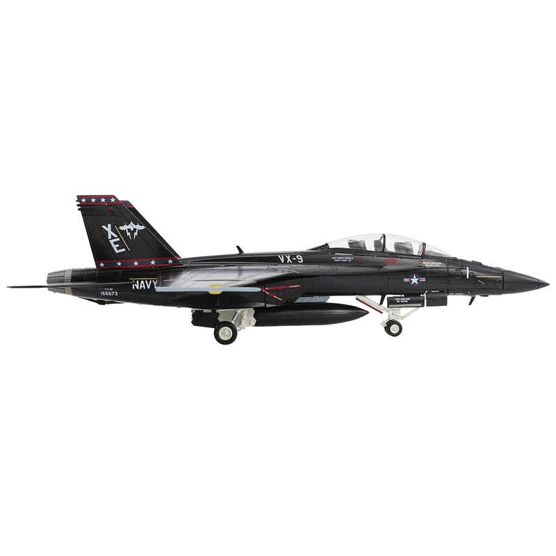 Boeing F/A-18F Super Hornet Fighter Aircraft “Vandy I VX-9” (2023) United States Navy (Unarmed Version) “Air Power Series” 1/72 Diecast Model by Hobby Master