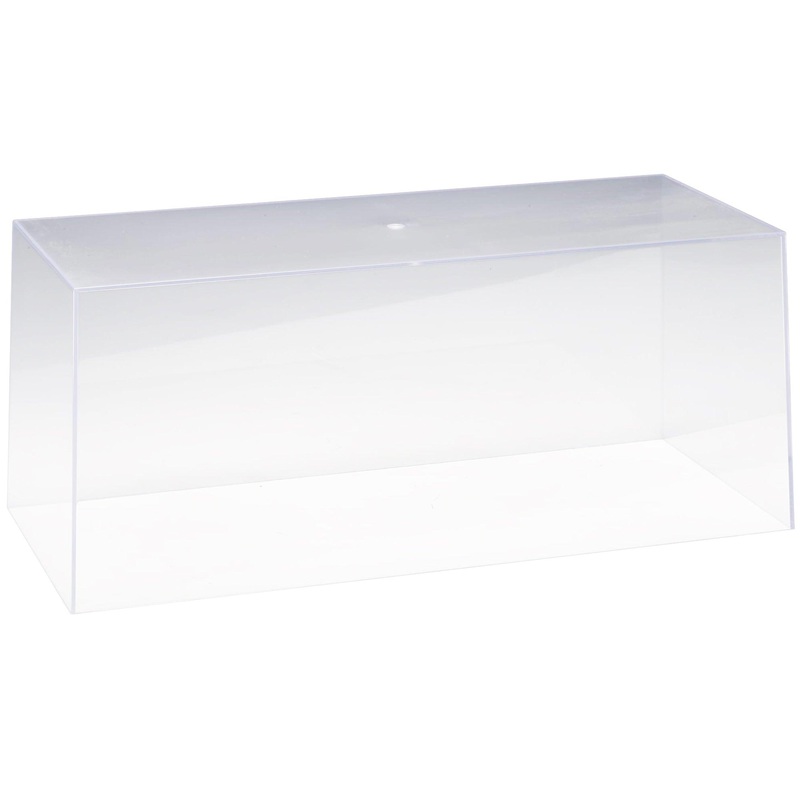 Collectible Display Show Case for 1/18-1/24 Scale Model Cars with Black Plastic Base by Autoart