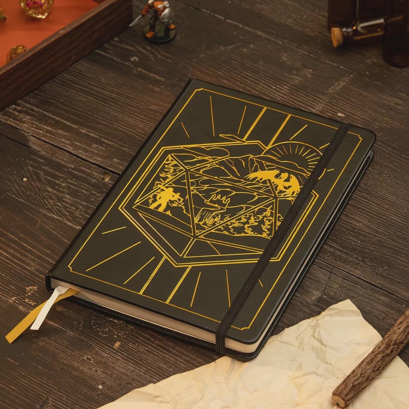 GlassStaff – DnD 5e Player Journal (Black)
