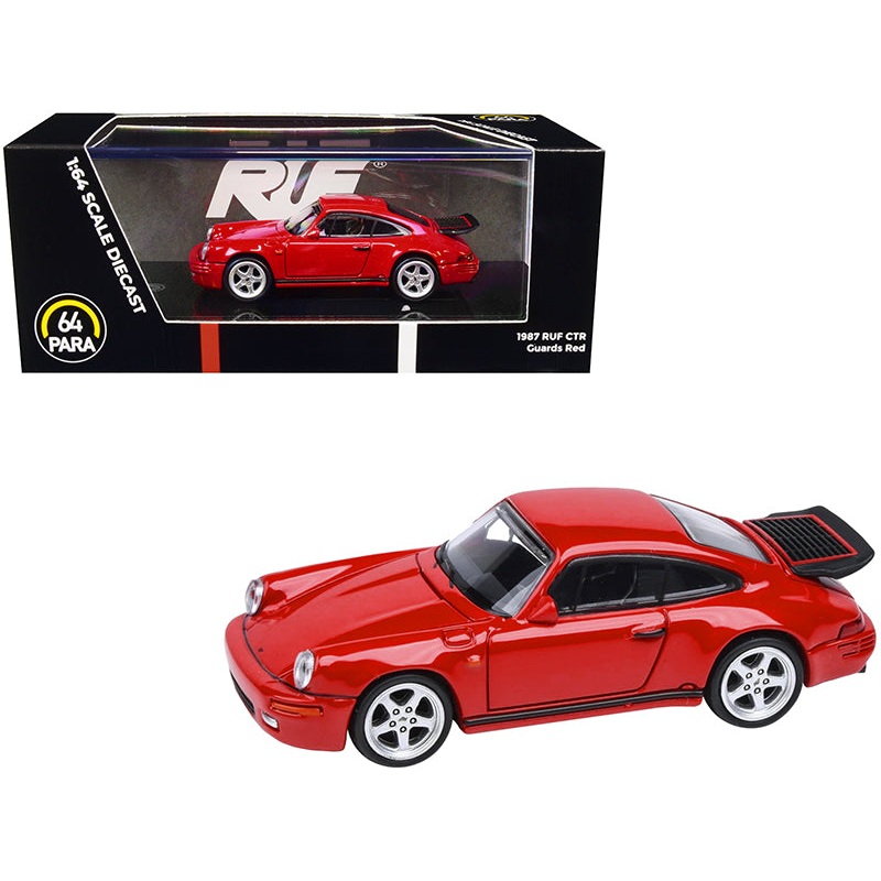 1987 RUF CTR Guards Red 1/64 Diecast Model Car by Paragon Models