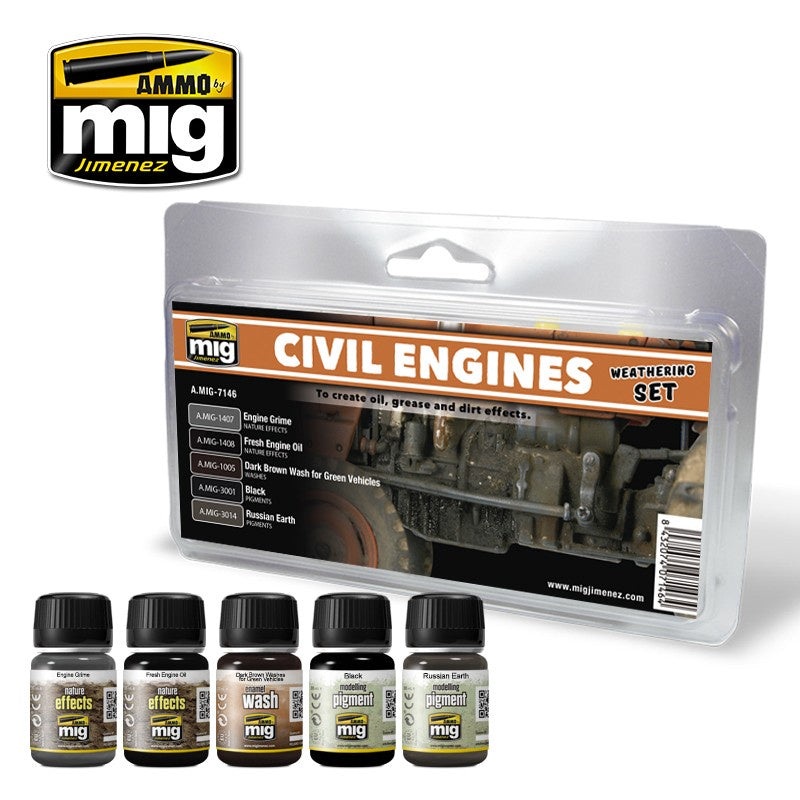 AMMO – 7146 Civil Engines (Weathering Set)