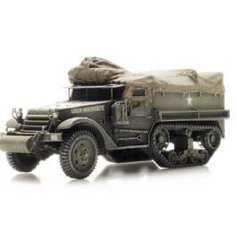 Artitec 6870439  HO US M3A1 half-track personnel carrier train load