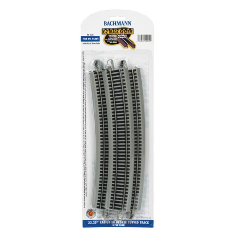 Bachmann 44504 HO Scale 33.25″ Radius 18 Degree Curved Track