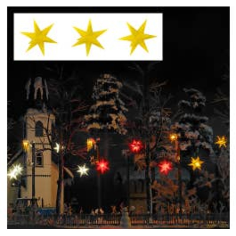 Busch 5415  HO Three yellow shining poinsettias