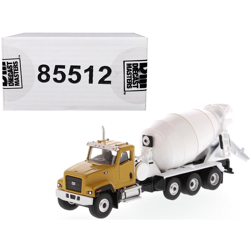 CAT Caterpillar CT681 Concrete Mixer Yellow and White “High Line” Series 1/87 (HO) Scale Diecast Model by Diecast Masters