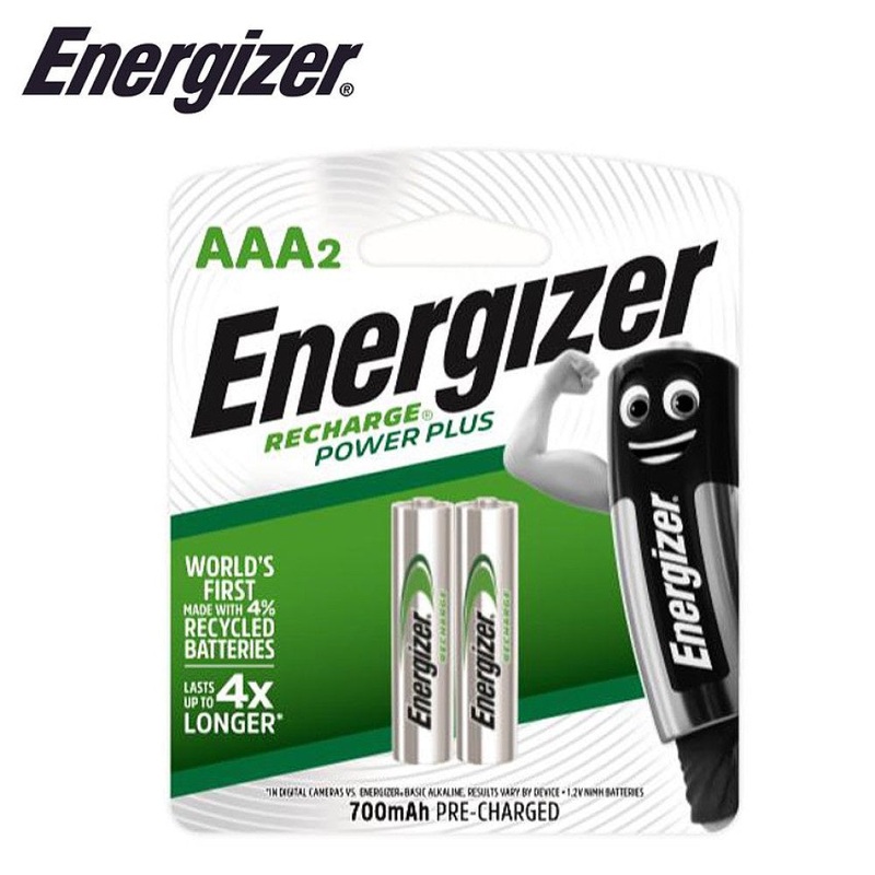 Energizer – 700mAh AAA – 2 Pack Rechargeable