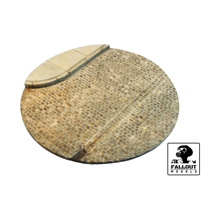 Fallout Models – 1/35 Round Street Corner Base