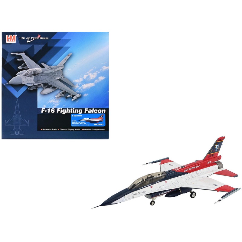 General Dynamics X-62A VISTA Aircraft “86-0048 USAF Test Pilot School Edwards Air Force Base” (2024) United States Air Force “Air Power Series” 1/72 Diecast Model by Hobby Master