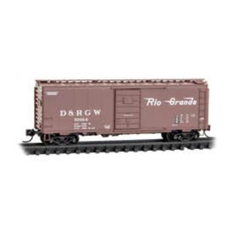Micro Trains 02000537 N Scale 40' Standard Boxcar Denver & Rio Grande Western Rd# 50164