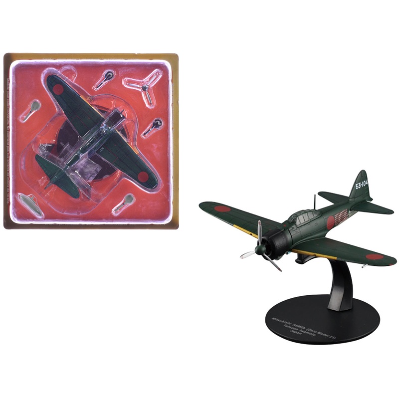 Mitsubishi A6M2B (Zero Model 21) Aircraft “Tetsuzo Iwamoto 253rd Naval Flying Group” Imperial Japanese Navy Air Service 1/72 Diecast Model by DeAgostini