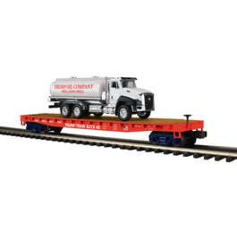 MTH 20-95831  O Premier Donald J. Trump Flat Car with Tanker Truck w/ Sounds and Lights